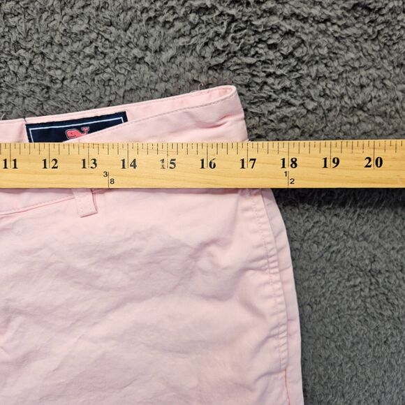 Vineyard Vines Club Short Mens Size 34 Pink Cotton Chino Flat Front‎ - Picture 2 of 10